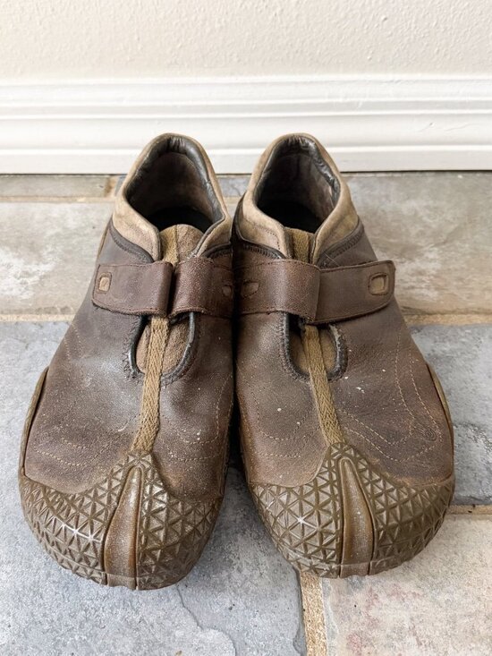 Teva Leather Slip On Shoes Brown Strap Outdoor Casual Mens 12 main image 2